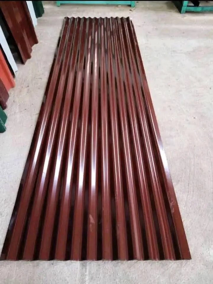 Red Corrugated Mabati Glossy